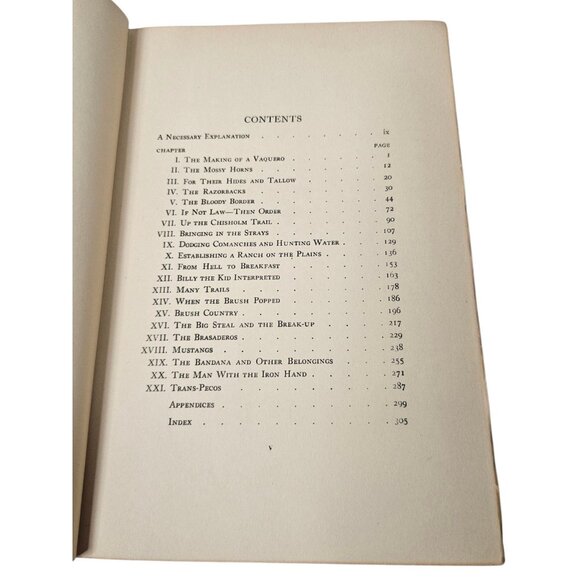 A Vaquero of the Brush Country J. Frank Dobie 1929 4th Edition Faux Snakeskin - Picture 10 of 16